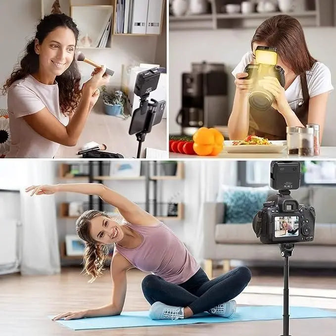 LED Video Light with Phone Holder Clip 9fktrf-tq