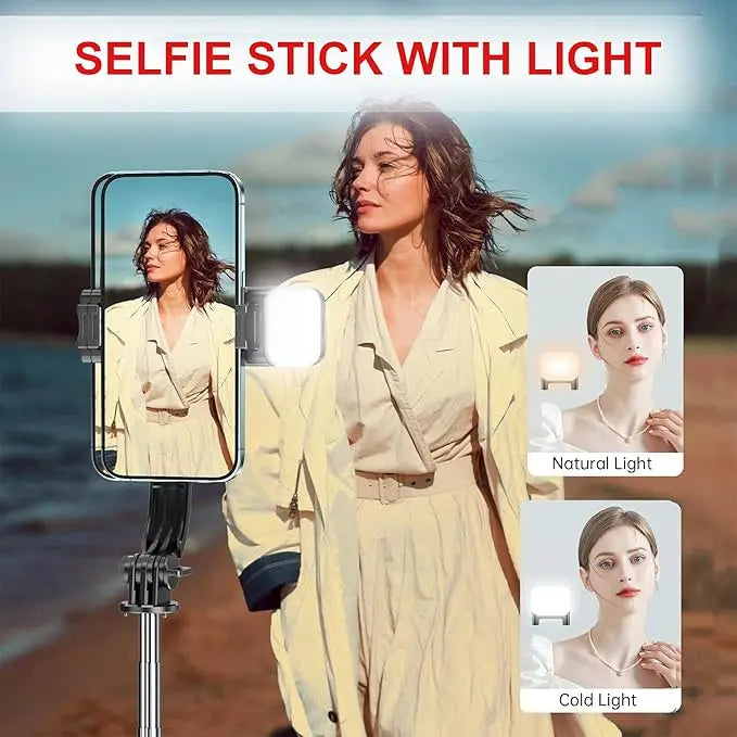 GadgetsPro Flash 3-in-1 Selfie Stick Tripod with Bluetooth Remote 9fktrf-tq