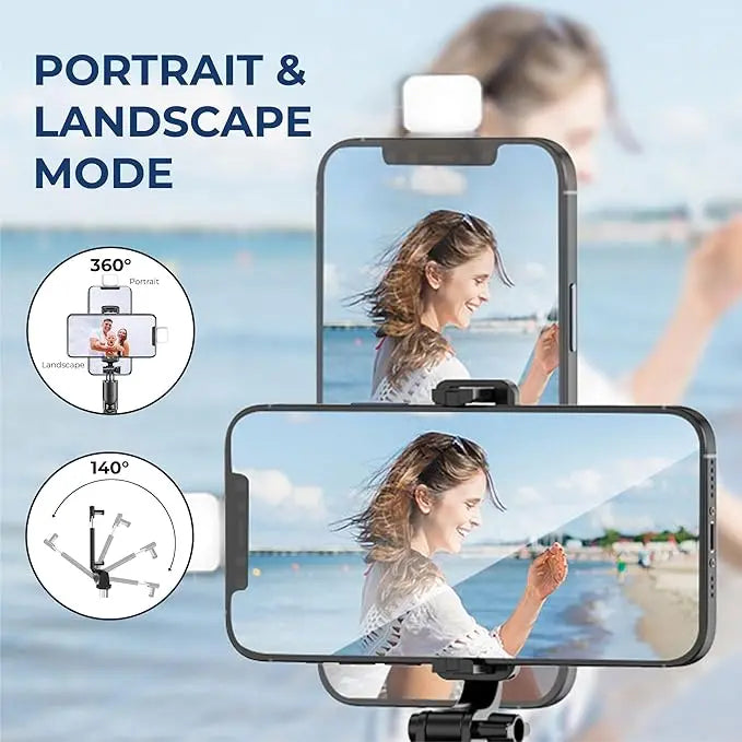 GadgetsPro Flash 3-in-1 Selfie Stick Tripod with Bluetooth Remote 9fktrf-tq